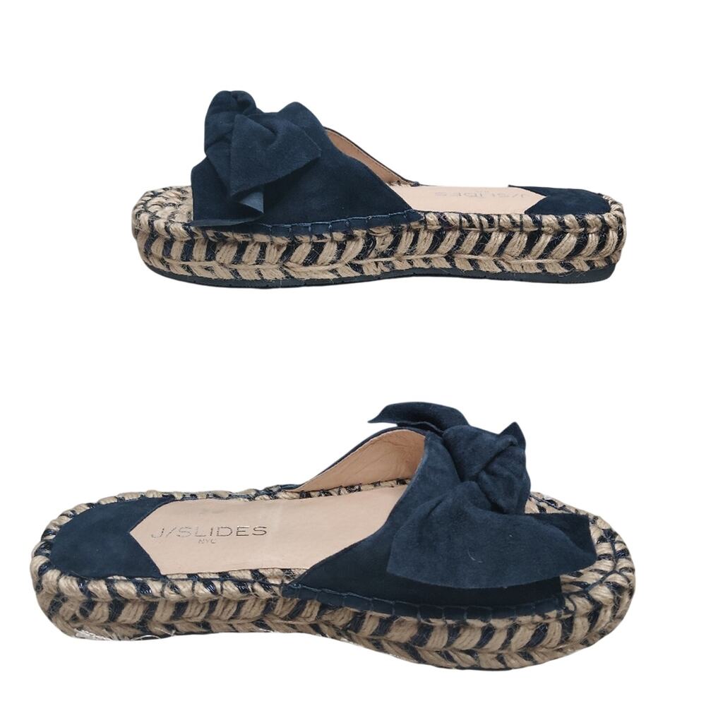 Navy blue espadrilles Sandals sz 9 Nwt